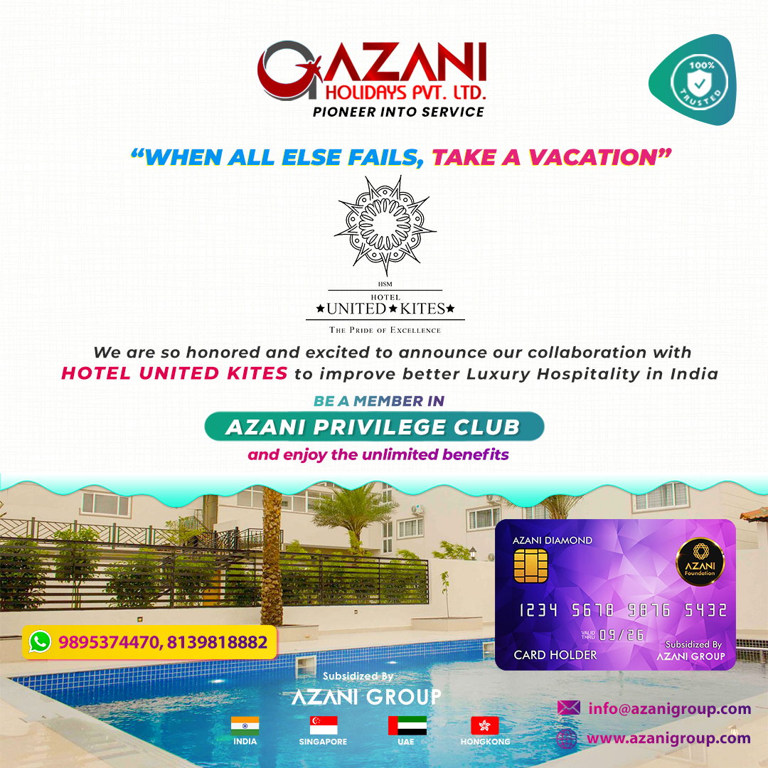AzaniHolidays's tweet photo. We are so honored and excited to announce our collaboration with Hotel United Kites to improve better Luxury Hospitality in India @AzaniGroup 😊

#hotelunitedkites #restaurant #karanatakatrip  #karnatakatourism #karnatakarestaurants #besthotelsinkarnataka #holenarasipura #hassan https://t.co/WSBZOUs7C5