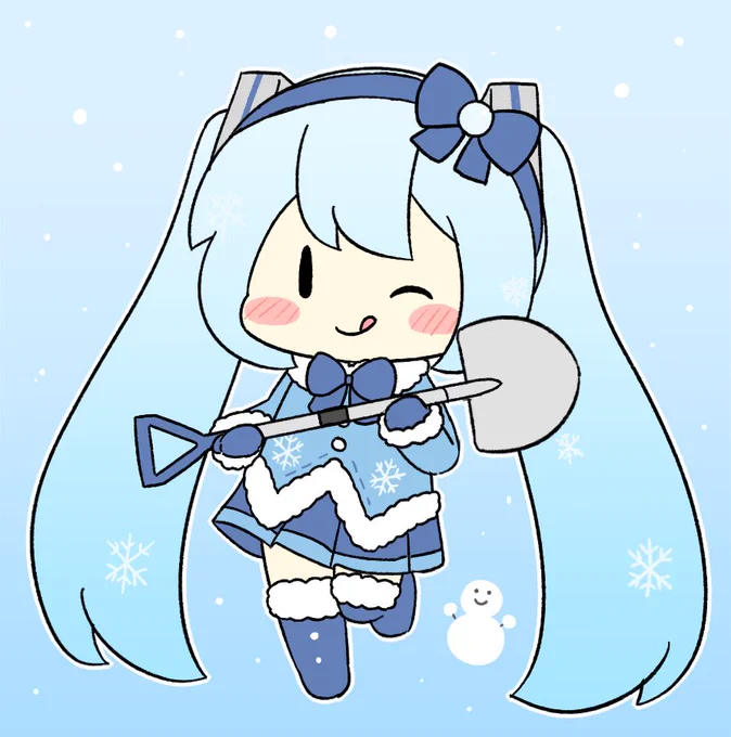 ふわこーちゃんかわいい🥰
#雪ミク2012 #雪ミク 