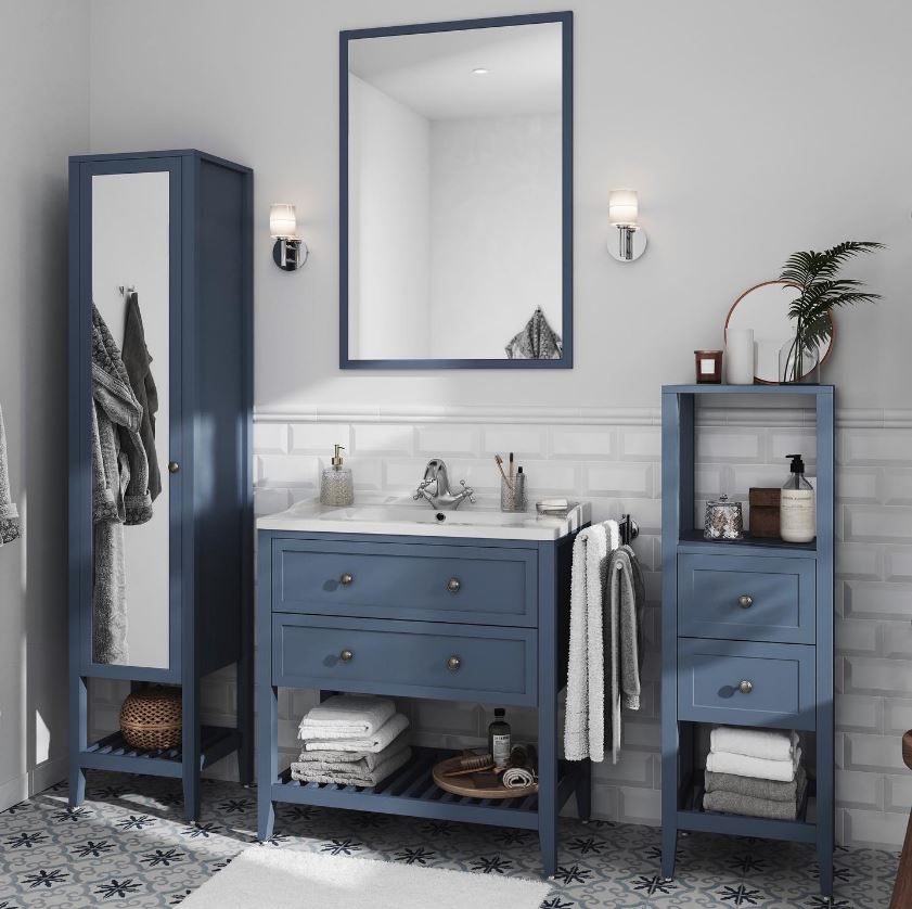 Revamp your bathroom just by adding some new vanity units (they're great for storage too 😃).

We're absolutely loving this satin blue range from @BandQ. 💙😍 

#BandQ #BandQIt #Bathroom #BathroomFurniture #VanityUnits #BlueVanityUnits #BandQBathrooms