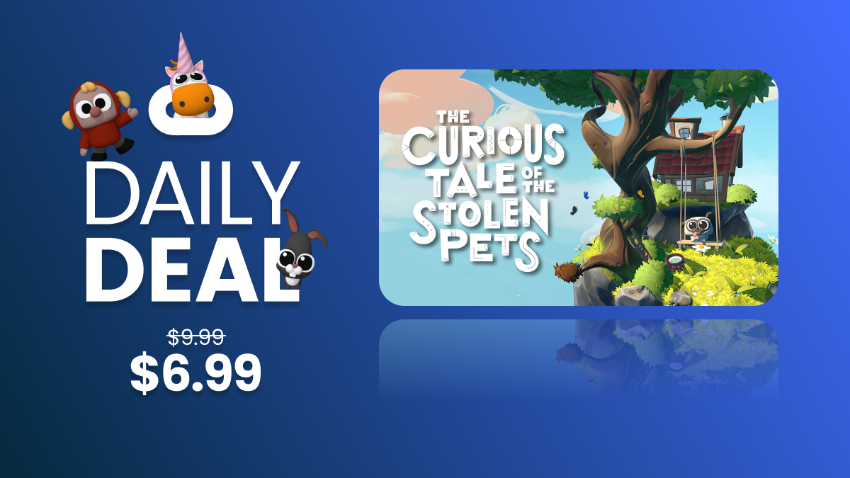 CuriousTaleGame's tweet image. Have you been waiting for the perfect moment to dive into The Curious Tale of the Stolen Pets? Today is the day! 🐰

Grab the game for 𝗼𝗻𝗹𝘆 $𝟲.𝟵𝟵 in the #QuestDailyDeal! 💸
ocul.us/32LzPaT

#vr #virtualreality #meta