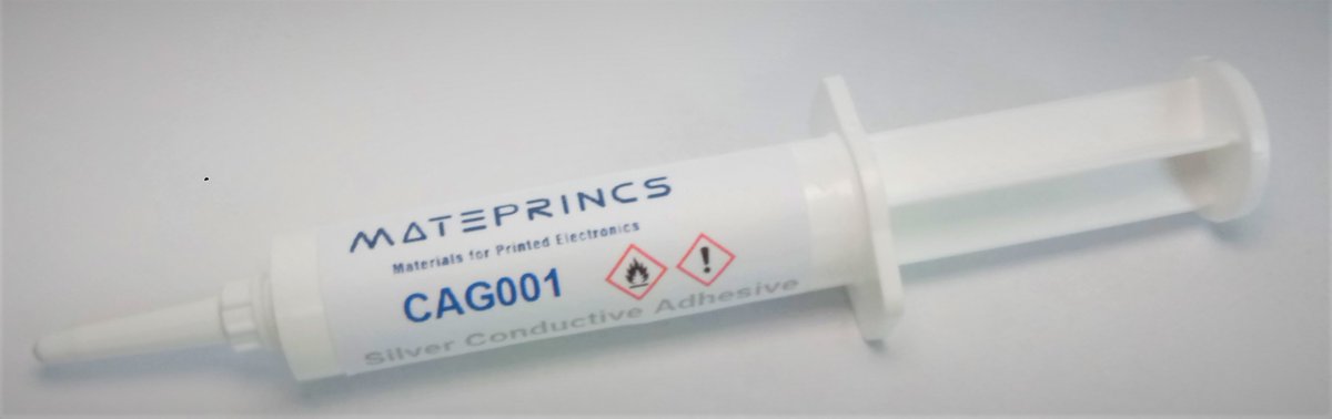 Mateprincs's tweet photo. #LASTCLUE OR #LASTGLUE

We present the 𝐂𝐀𝐆𝟎𝟎𝟏, Mateprincs' Silver conductive #adhesive.
📌Good adhesion and conductivity
📌Provides flexibility
📌Easy to apply by syringe or stencil
📌Stable at room temperature for a months
Ask us for the #TDS_now https://t.co/6x2lKmjlq9
