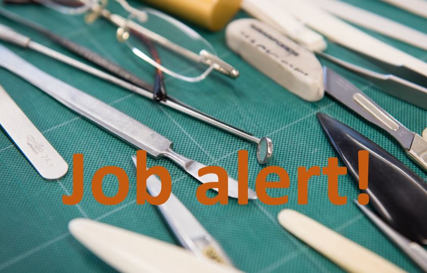 Put down your bone folders, leave the blunder traps alone, and take a look at this exciting opportunity to join us in <a href="/BodCons/">BodleianConservation</a> as part of the Preventive Conservation team - advert now extended until 28th February tinyurl.com/yvhvav9j