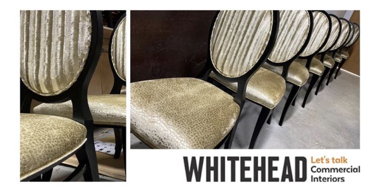 whiteheadci's tweet photo. Good as Gold..... Shiny new chairs all in line and ready for delivery to their new forever home, a beautiful project coming soon to South Yorkshire.
#madeinsheffield #madeinyorkshire #contractupholstery #contractqualitychairs https://t.co/TpHJ8Taoqu