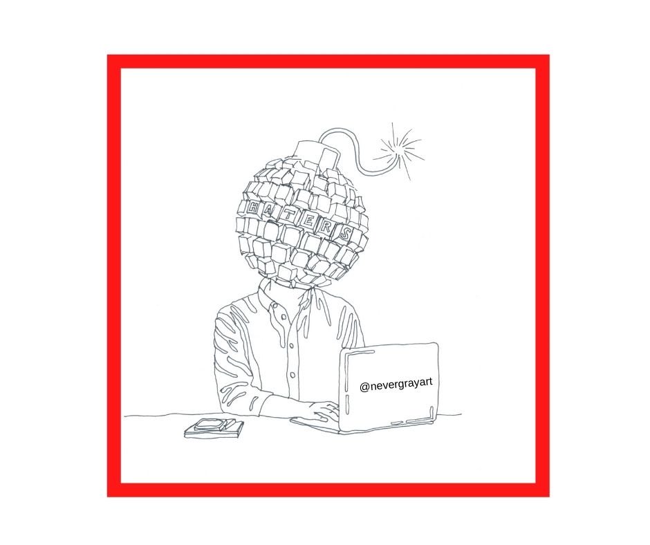 AntoCec's tweet photo. Pensa prima di agire.
Pensa prima di scrivere.
Pensa.
Puoi rovinare una vita.
Spero di riuscire a realizzare la mia serie web "Haters", vincitrice del primo premio al MIBAC come miglior soggetto
#giornatamodialecontroilcyberbullismo  #cyberbullismo #haters ⁦@nevergrayart⁩ https://t.co/EPtV65KygY