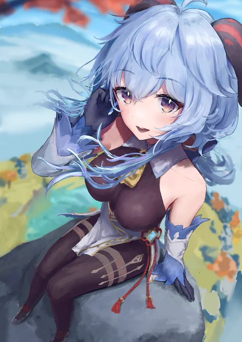 仙人の甘雨ちゃん!
#原神 #循々守月甘雨 