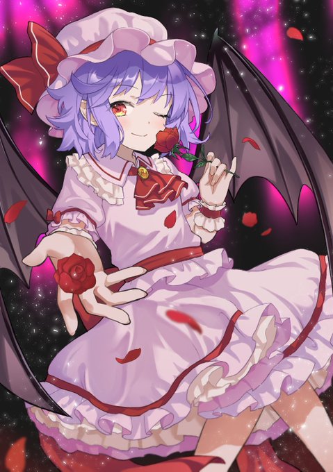直筆色紙　東方　小悪魔　こぁ　一代大佐　世は並べて事も無し 小悪魔☆東方Project色紙直筆イラスト - ちきたま商店 - BOOTH