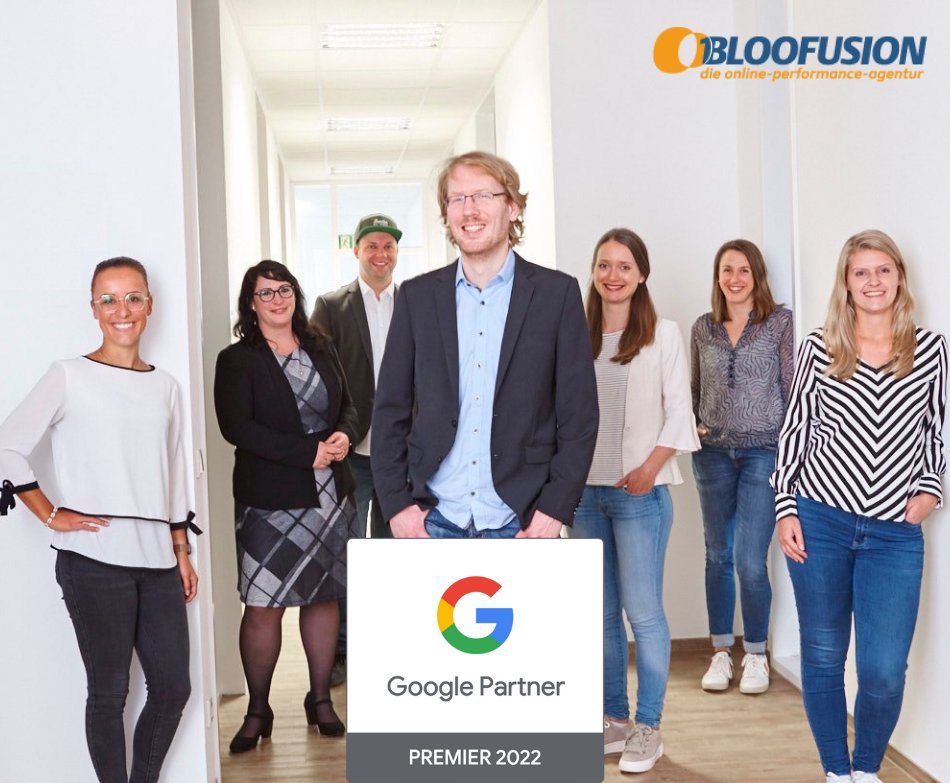 bloofusionde's tweet photo. Bloofusion ist auch in diesem Jahr wieder Google Premium Partner geworden und gehört somit zu den Top 3% der Google Partner.🏆 Danke an unser Team für die großartige Leistung.🚀

Als Premium Partner profitieren wir von vielen Vorteilen, die wir mit unseren Kunden teilen!👍 https://t.co/Z04ACCgC6P