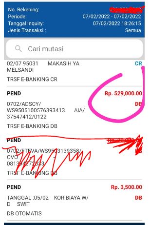 UDA100771's tweet photo. @HaloBCA @permenbahagia Mohon penjelasan dari BCA
tannggal 27 Januari Istri saya di telpon oleh 021 - 508645xx menawarkan Asuransi, posisi Istri saya waktu itu lagi sibuk di sekolah, dan pada tanggal 07 Februari kami cek rek sudah di potong sebesar Rp 529000, mohon penjelasan BCA kenapa bisa memotong https://t.co/rWELHu3jH6
