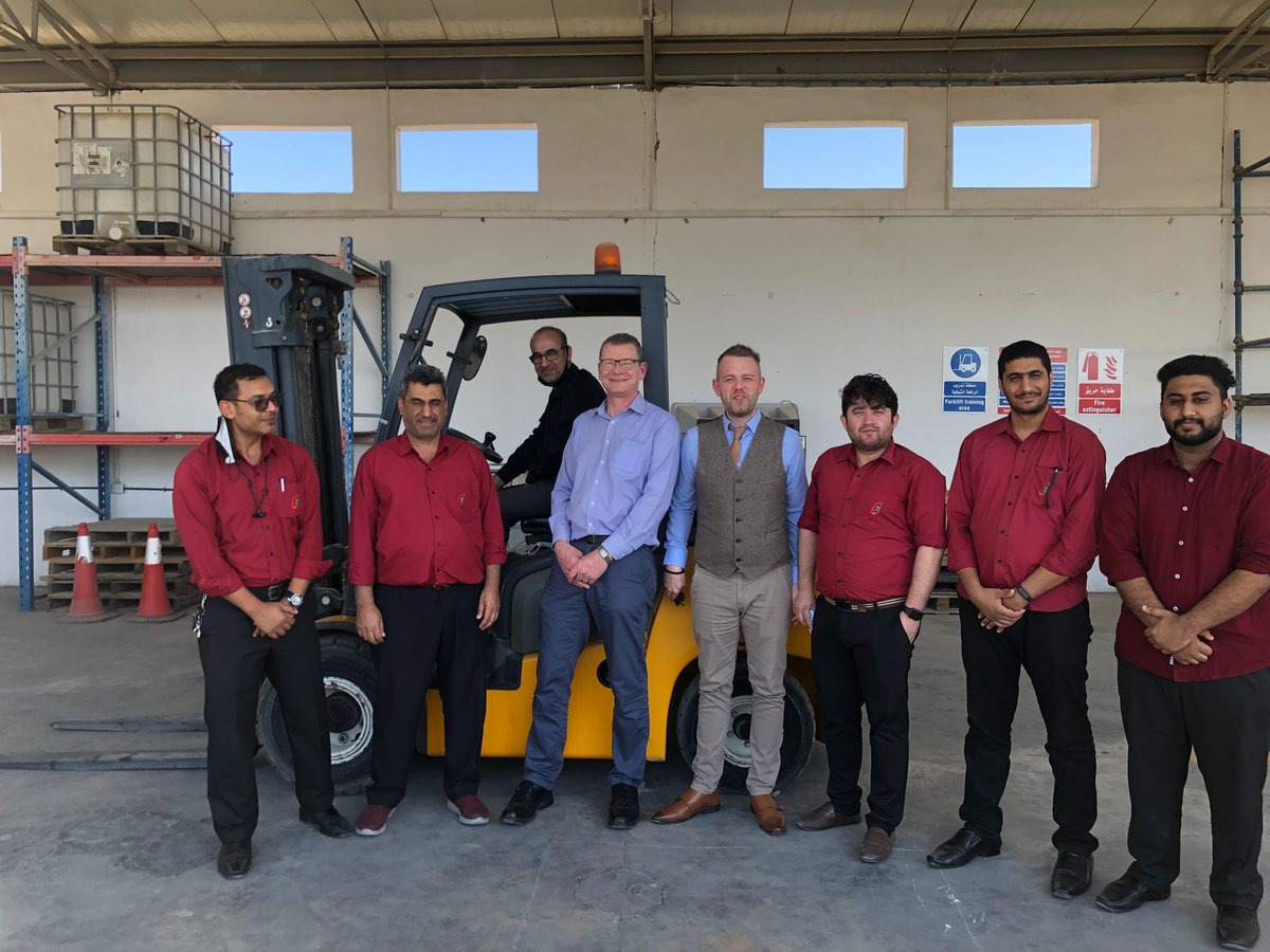 RTITB's tweet photo. Last week our team was at Safety Cooperation Services LLC in #Muscat delivering and examining a #Forklift Instructor Re-Registration course. We have been working with SCS since 2016 and love watching our partners grow and develop.
#liftingoperations #Oman #liftingsafely https://t.co/B5hbbpIXKw