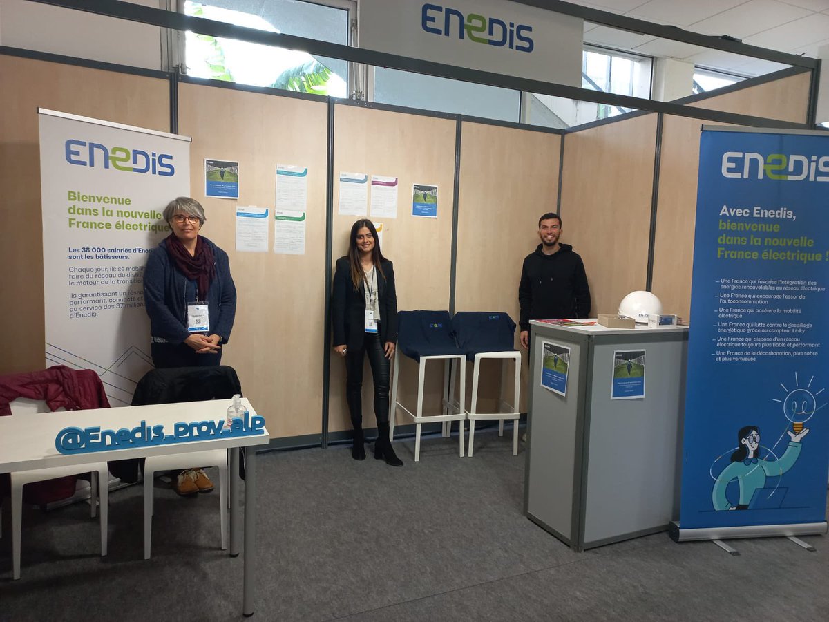 EnedisRegionSud's tweet photo. #EnDirect @enedis est prête à vous accueillir sur son stand au #ForumMed. L’occasion de découvrir nos offres d’emploi, de stages et d’alternances. Venez nous rencontrer dès cet après-midi ! https://t.co/c44f0F1m9k