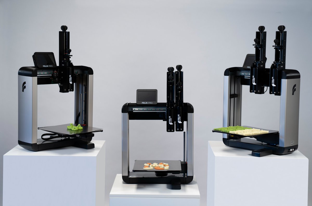 3D printed food is here.  Visit felixfood.nl to find out about all the possibilities for 3D printed food in the hotel and restaurant industry, health and patient care, research and innovation.