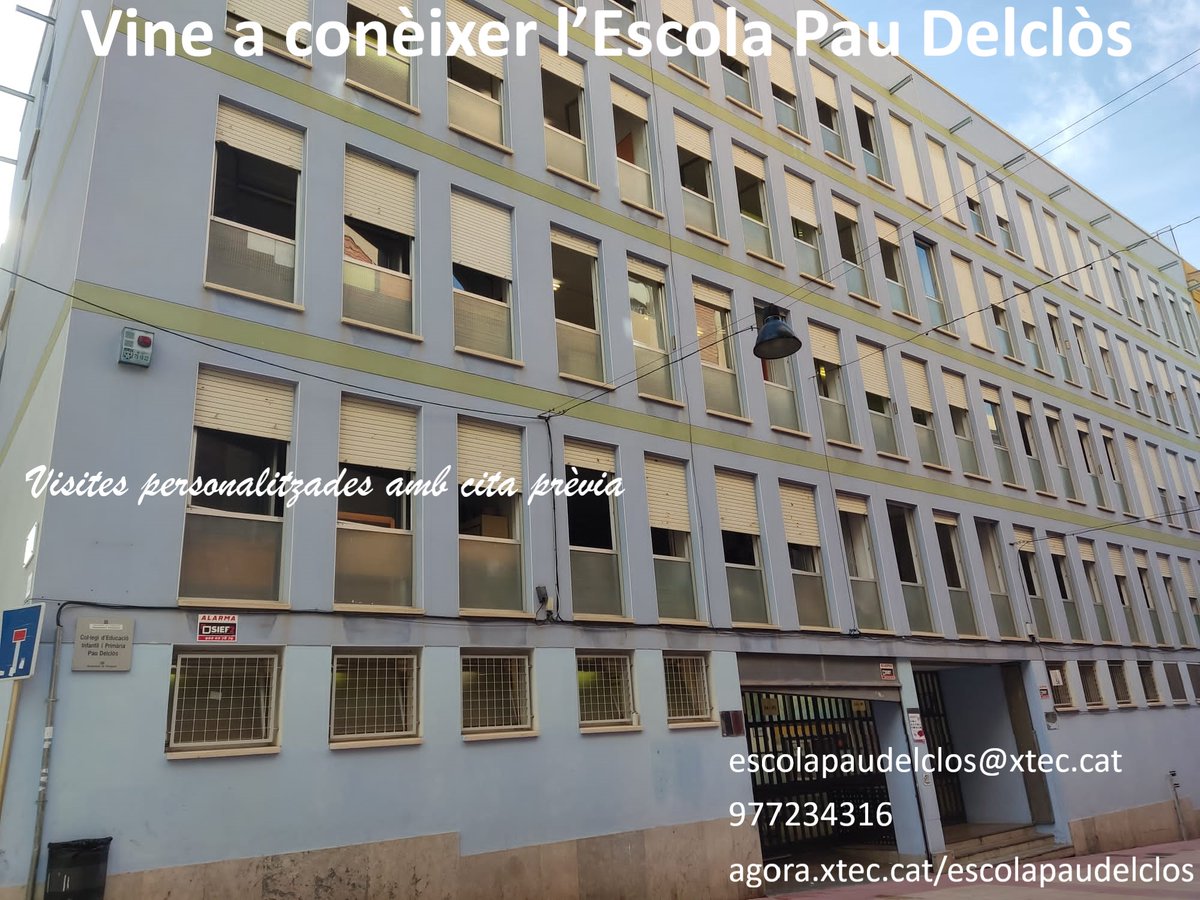 DelclosPau's tweet photo. No ho dubtis. Vine a conèixer la nostra escola! https://t.co/Rp9tTudFsj