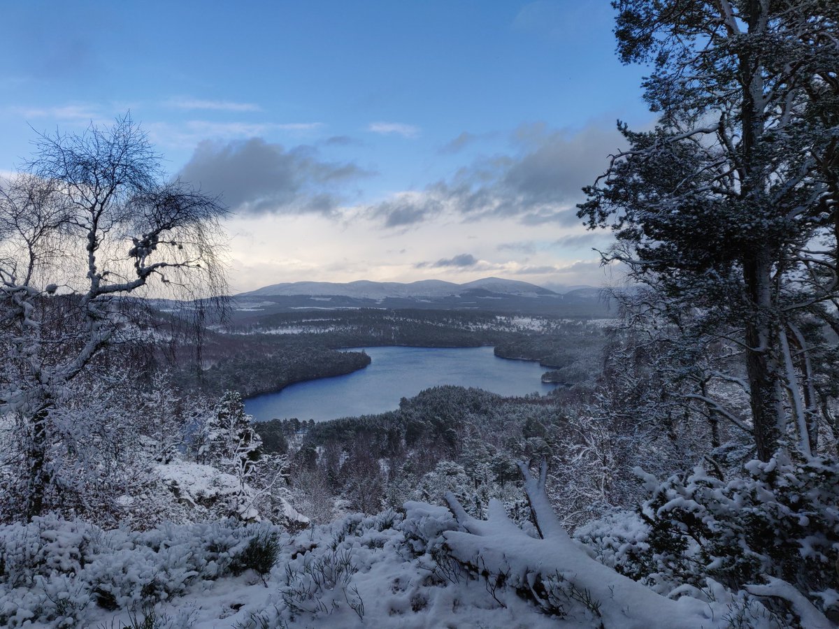 It's beautiful again in Badenoch! This magical sweep of land in the south-west corner of the #Cairngorms. Lovely snowy walk to a view point over Loch an Eilein. <a href="/cairngormsnews/">Cairngorms National Park</a> <a href="/VisitCairngrms/">VisitCairngorms.com</a> <a href="/thestorylands/">Badenoch The Storylands</a> #BonnyScotland