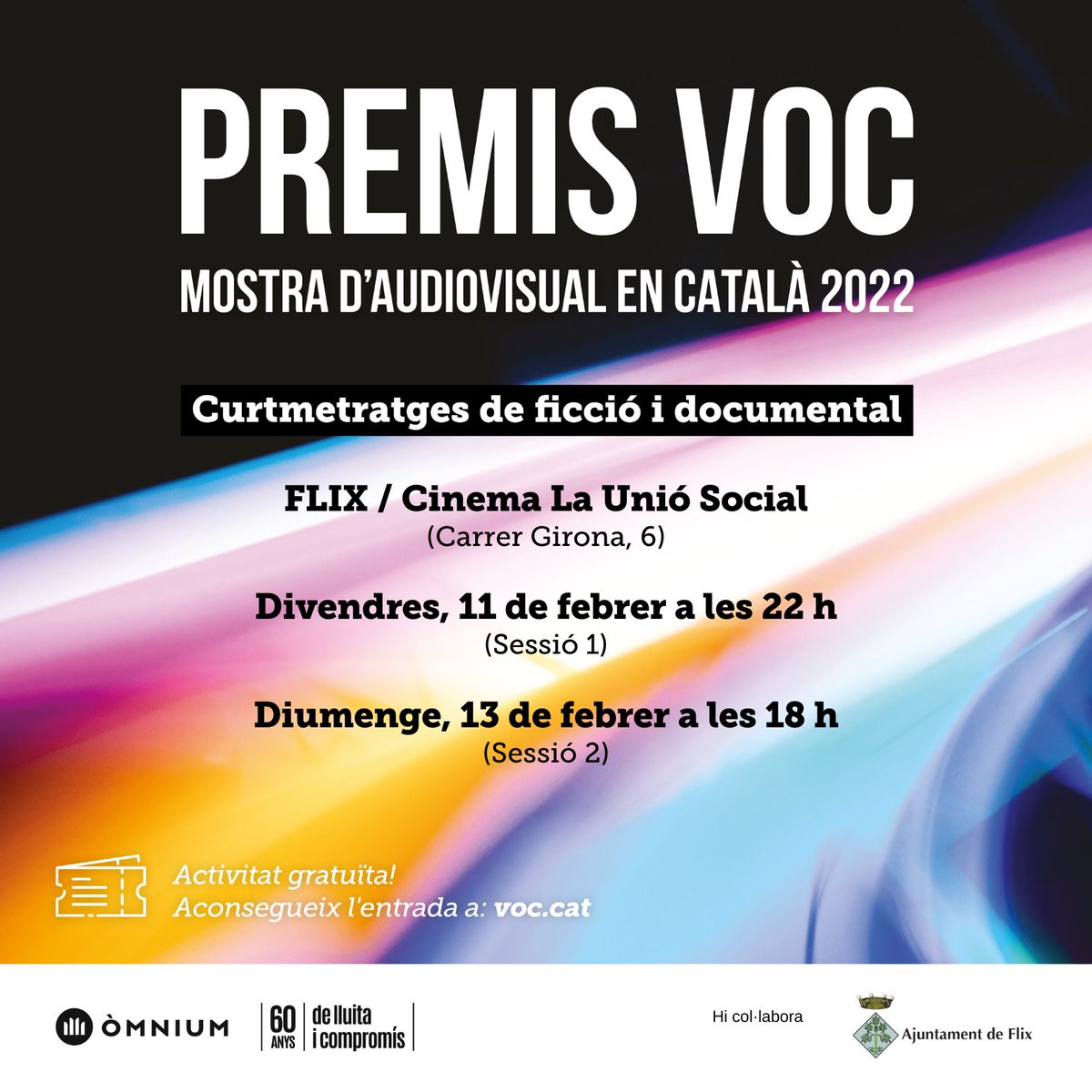 OmniumEbre's tweet photo. [VINE A LA MOSTRA DELS PREMIS VOC A FLIX] 🎥

📍 Sessió 1: divendres, 11 de febrer a les 22 h al Cinema La Unió Social 🎟️ https://t.co/k6G97juXe6

📍Sessió 2: diumenge, 13 de febrer a les 18 h al Cinema La Unió Social 🎟️ https://t.co/3pH9Qb2qLn

👉🏻  https://t.co/W0ShUrjF7Z https://t.co/2wqG3nSHV4