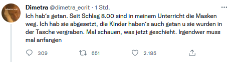 real_Bavarian's tweet photo. Ich hab's getan. Seit Schlag 8.00 sind in meinem OP die Masken weg. Der Sterilisator für das OP Besteck wurde auch in die Abstellkammer verfrachtet. Mal schauen, was jetzt geschieht. Irgendwer muss mal anfangen.
LG
Euer Herzchirurg! https://t.co/yntmIKAgSk