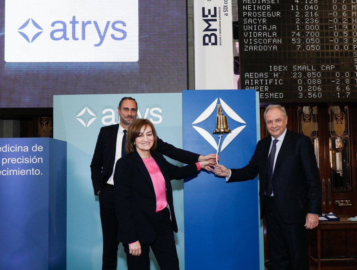 Estamos muy contentos de poder comunicar que hoy hemos dado un gran salto: ya estamos cotizando en la Bolsa. Gracias a @GrupoBME y a todos los que habéis hecho posible este hito histórico para nuestra compañía, que ha protagonizado el primer toque de campana de 2022🔔