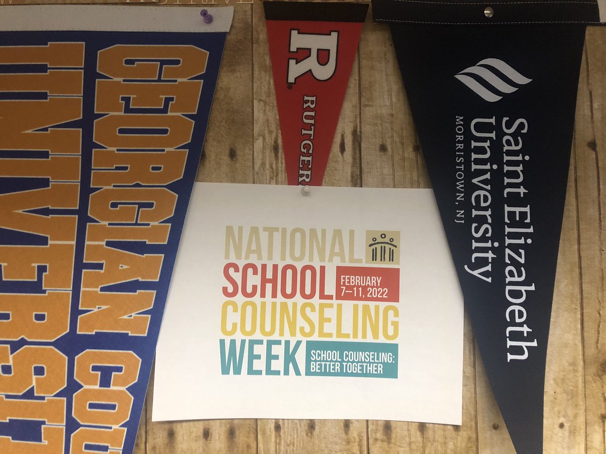 Please join me in celebrating National School Counseling Week. This year’s theme: School Counseling: Better Together! How are you better together with your school counseling team? <a href="/HPRwildcats/">High Point Regional High School</a> <a href="/JonTallamy/">Jon Tallamy</a> <a href="/SeamusWCampbell/">Seamus Campbell</a> @DeodinoWildcats <a href="/HighPointSTEM/">Brian Drelick</a> <a href="/ASCAtweets/">ASCA</a>
