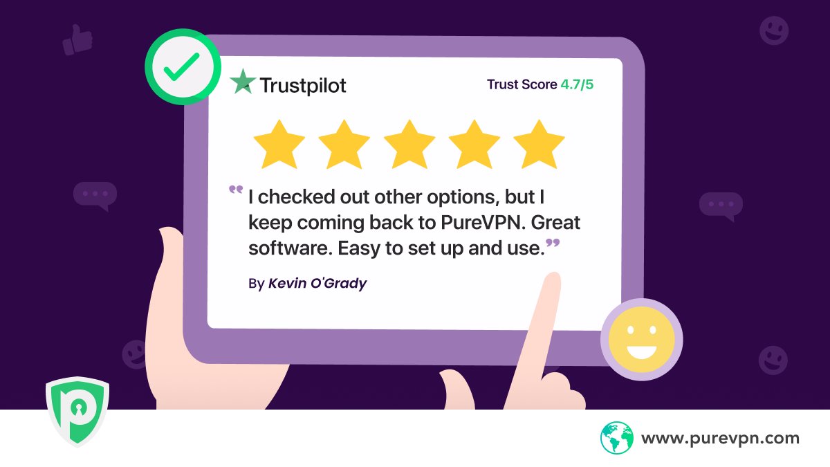 PureVPNcom's tweet photo. We strive to protect your digital presence🔒
#Cybersecurity #scurity #privacy https://t.co/Uj0FFYb4kR