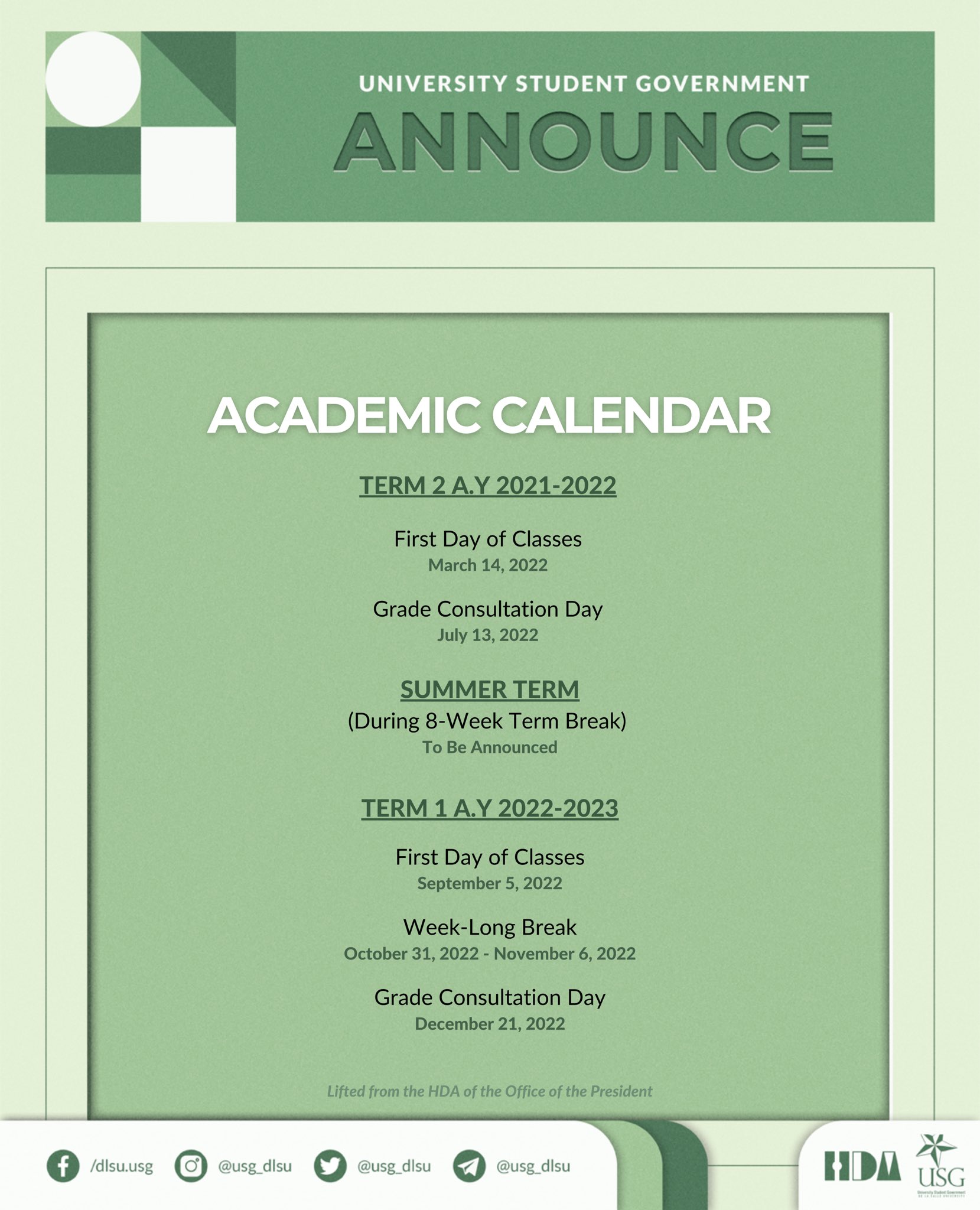 University Of Utah Academic Calendar 2022 Dlsu Usg (@Usg_Dlsu) / Twitter