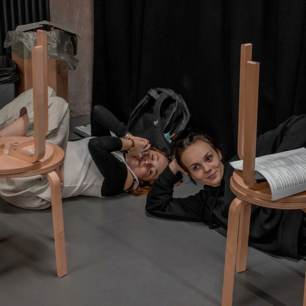 Chilling in rehearsals. Everyone loving the feeling of being in the room and bouncing off eachother. 

You can still support on our Kickstarter. 

Tickets are also still available but are running out quickly. 

Link in bio for both of the above.

#newplay #femalecast