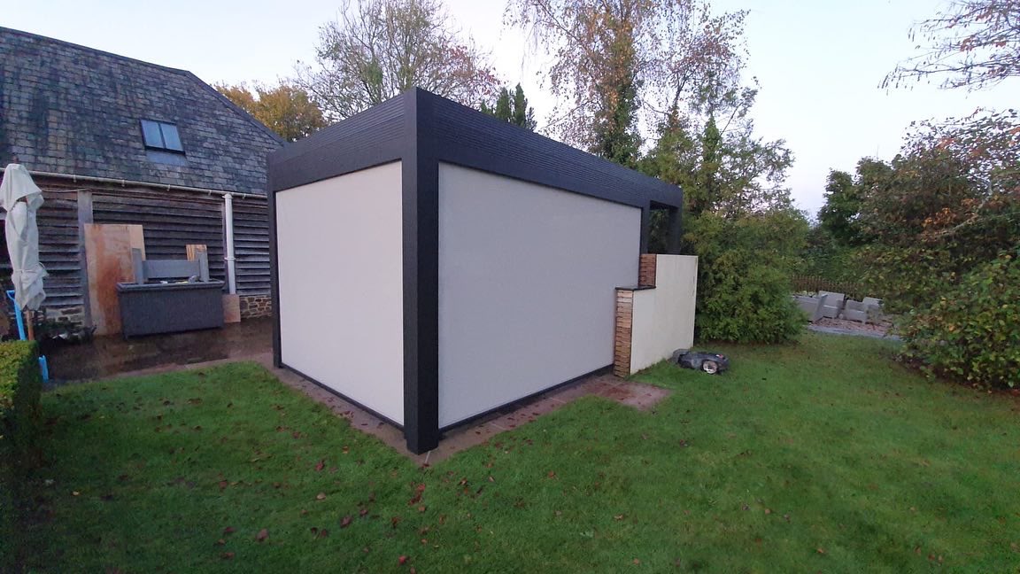 Iris from Lanai installed in Devon.
 
Iris to stand near outdoor kitchen.
 
Customer is extremely happy and has just ordered another system.
 
Please contact us on info@lanai-outdoor.co.uk with any enquiries.

#Lanai #Iris #OutDoorlife #LiveLifeOutdoors #DineAlfresco