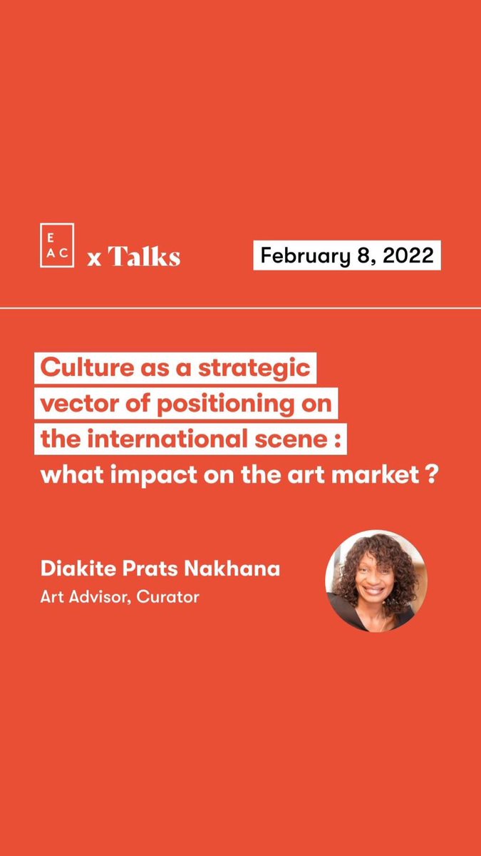 NakhanaD's tweet photo. I will be delight to give a lecture at the EAC,  dedicated to Culture, Luxury and the Art Market on the  subject related to cultural geopolitics and its impact on the economy. Thanks to @FlorenceGabay, Director of Institutional Relations at AD Education, 
#artmarket #culture https://t.co/YOnyzhNk8l