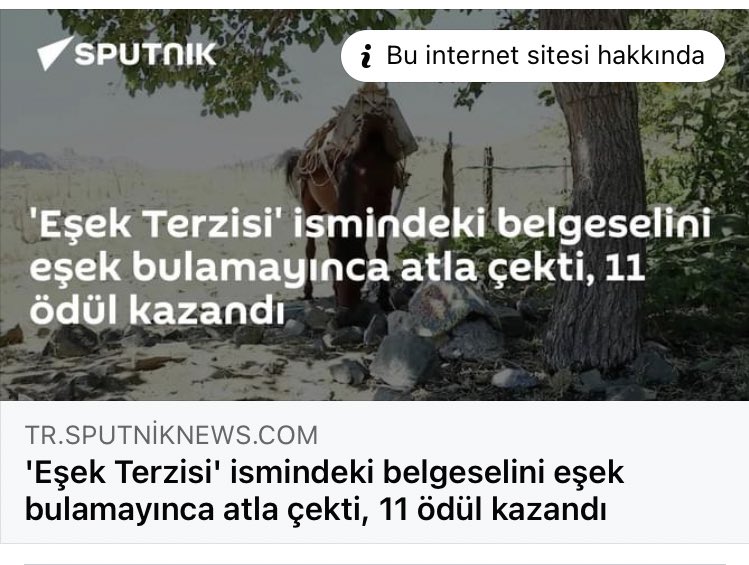 seyfeddinerisen's tweet photo. Teşekkürler @sputniik_TR 
#belgesel #film #ödül #haber @DonkeysTailor @Donkeystailor1 

https://t.co/aqzn1ZtVV0 https://t.co/NAiiACeDpt