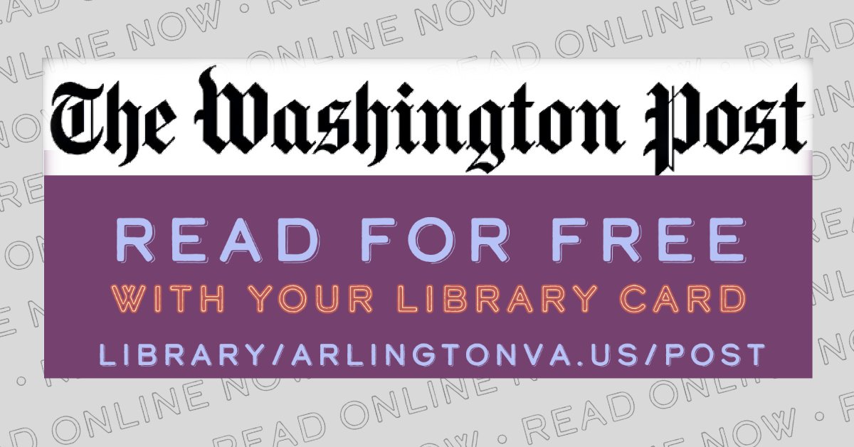 Arlington VA Pub Lib tweet media