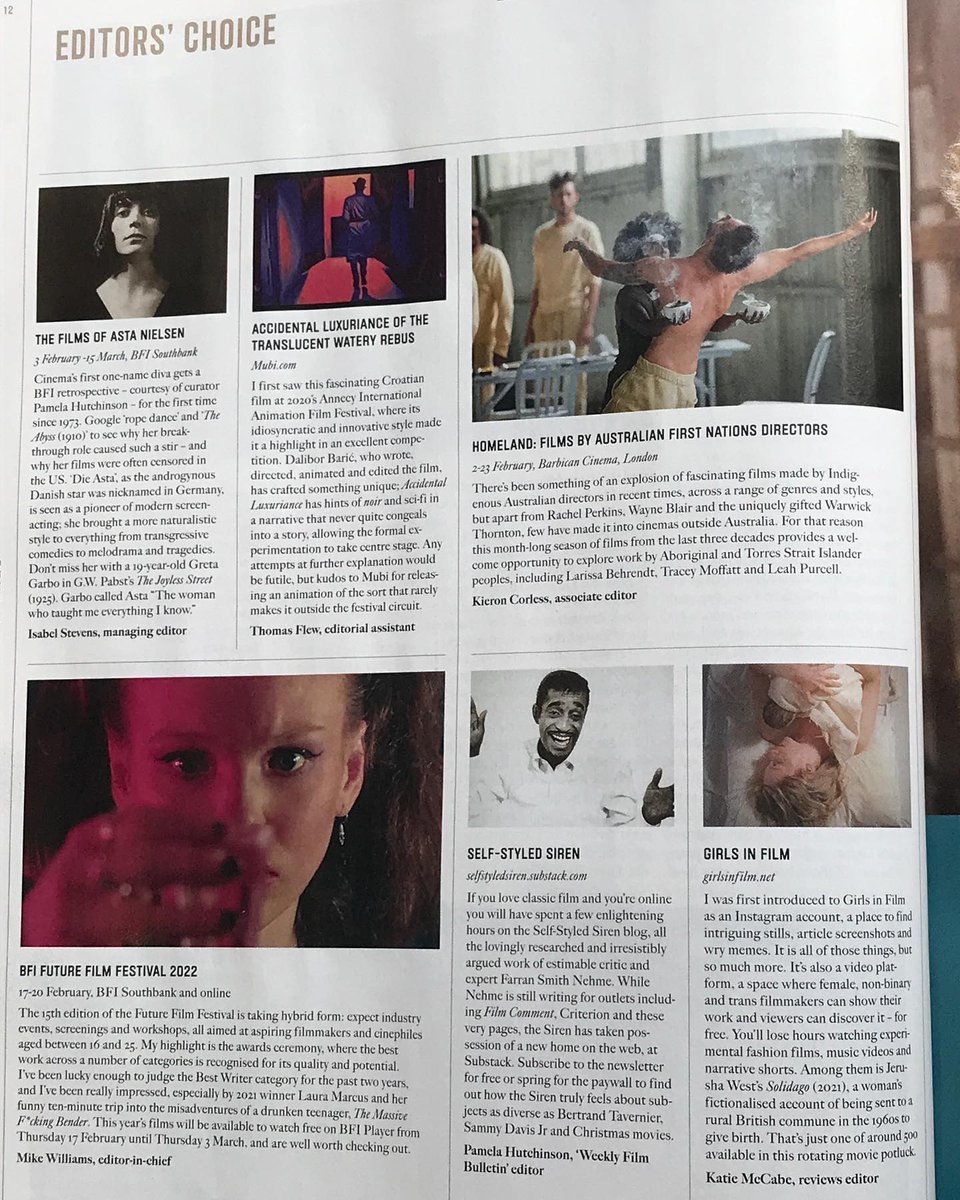 FilmSolidago's tweet image. so lovely to see our film in the latest issue of @SightSoundmag @BFI
