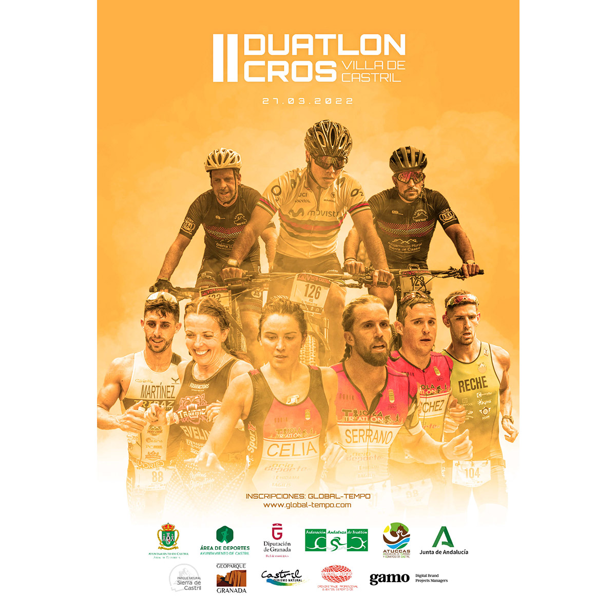 ✅ ¡𝗜𝗡𝗦𝗖𝗥𝗜𝗣𝗖𝗜𝗢𝗡𝗘𝗦 𝗔𝗕𝗜𝗘𝗥𝗧𝗔𝗦! 
II DUATLÓN CROS CASTRIL 🏃‍♂️🚴‍♀️🏃‍♂️⛰️

📅 27 de marzo del 2022
📍 Castril (Granada)
📏 🏃‍♂️6K  🚴‍♀️23K  🏃‍♂️3K)
📝 Inscripciones hasta el 21 de marzo a las 23:59 h
➕ info ▶️ bit.ly/duatloncroscas…

#duatloncroscastril