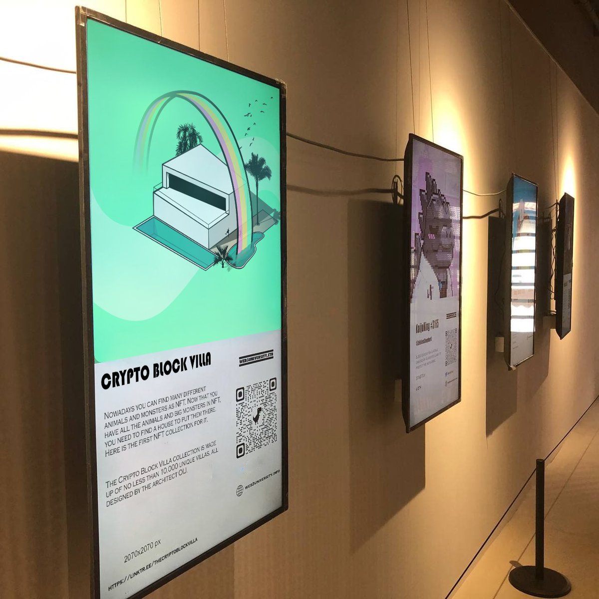 CryptoB_Villa's tweet photo. Thank you to all visitors and exhibitors ! You are the best #NFTs #nftexposition #nftgallery #NFTvilla #digitalart https://t.co/2LYUFvB9nV