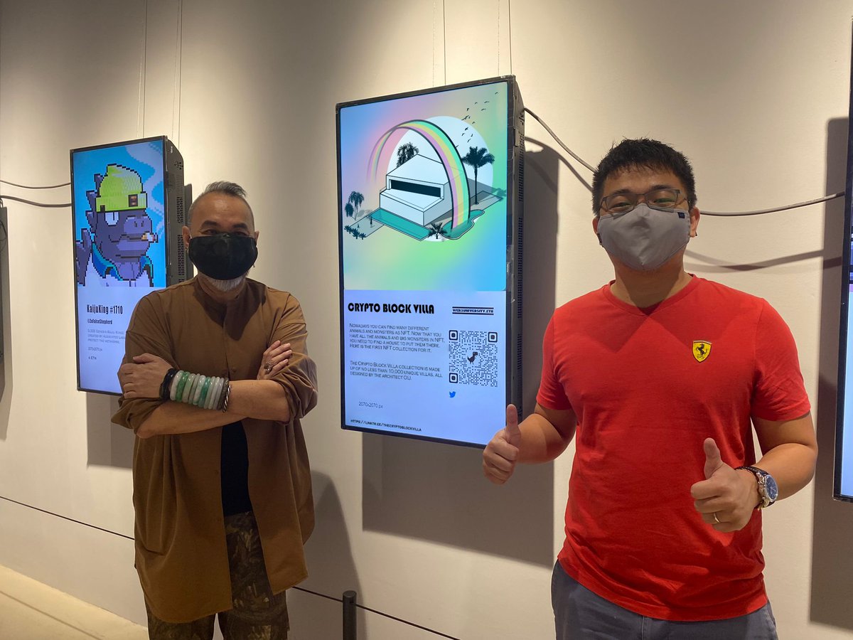 CryptoB_Villa's tweet photo. Thank you to all visitors and exhibitors ! You are the best #NFTs #nftexposition #nftgallery #NFTvilla #digitalart https://t.co/2LYUFvB9nV