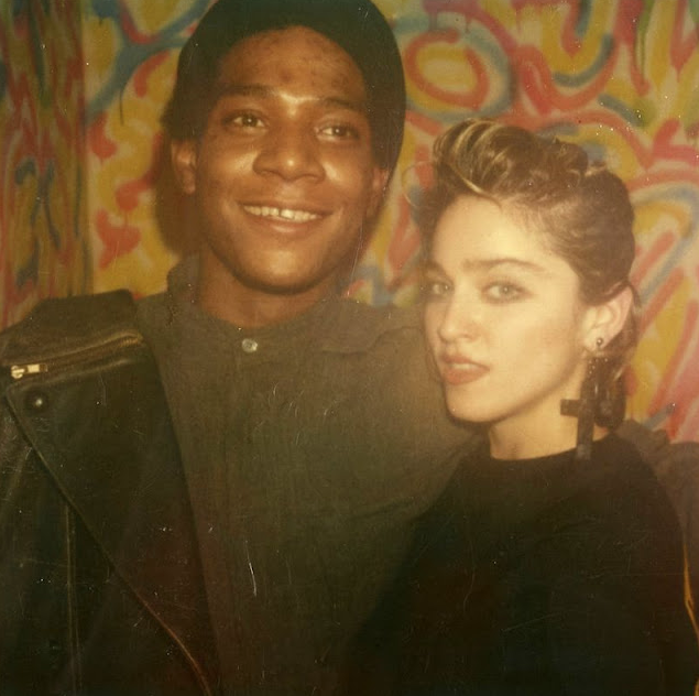 O dono de galerias de arte Larry Gagosian lembra qdo Basquiat o apresentou em 1983 a sua namorada ainda desconhecida. "O nome dela é Madonna e ela vai ser grande", disse Basquiat.