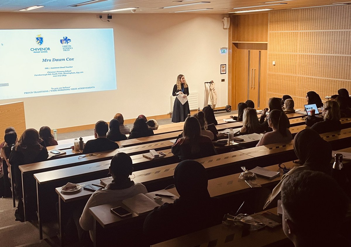 MrsPrimary_EYFS's tweet photo. Learning from experts: Huge thanks to Dawn Cox from @ChivenorP for joining us this morning to talk about her role as a DSL. A really informative session on such an important subject #Safeguarding #HotTopic #PGCE #MeetTheExpert https://t.co/2GuCJBG7zx