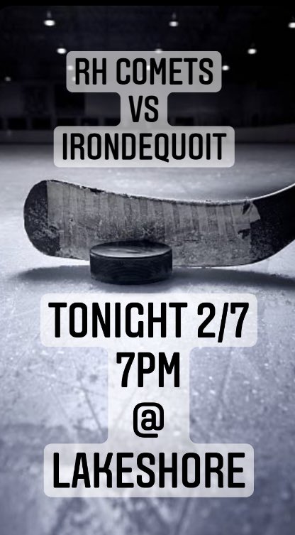 Come support your RH COMETS!