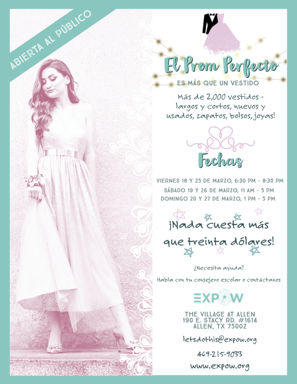 Prom season is such an exciting time for students!  EXPOW is here to ensure every teen has the opportunity to make those once-in-a-lifetime memories.