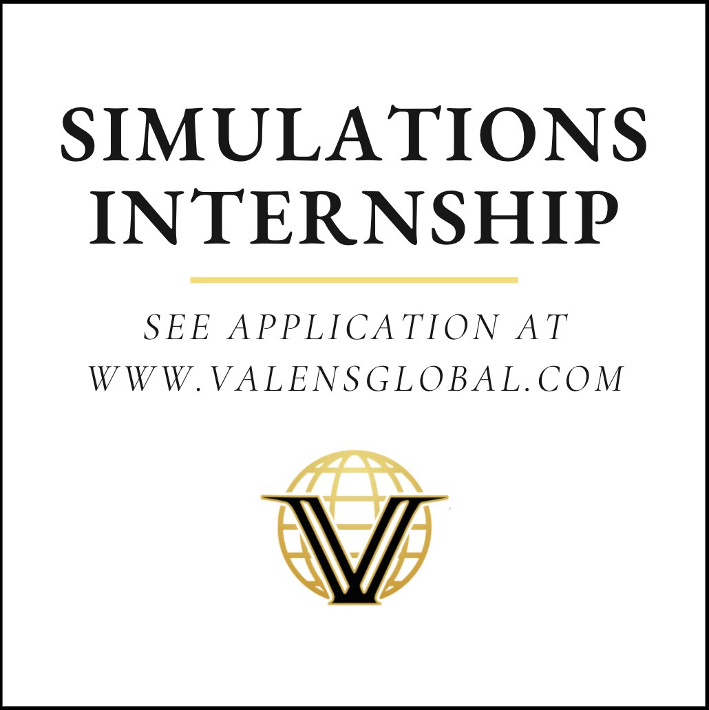 NEW INTERNSHIP OPPORTUNITY: We’re looking for our next part-time Intern. To see the full application, please click the following link: valensglobal.com/careers/.