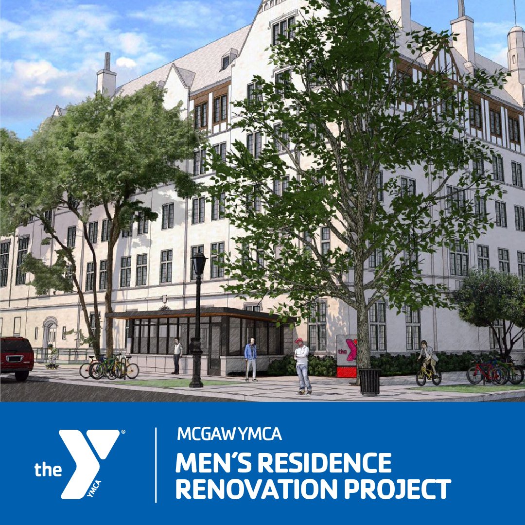 McGawYMCA's tweet photo. We’re excited to announce our plans to renovate and modernize the Men’s Residence facilities at McGaw YMCA! Learn more about the project and ways to support this amazing transformation: https://t.co/Qs4G8pMZOg

#YMCA #Evanston #YforAll #housing https://t.co/fKmzUllfzj