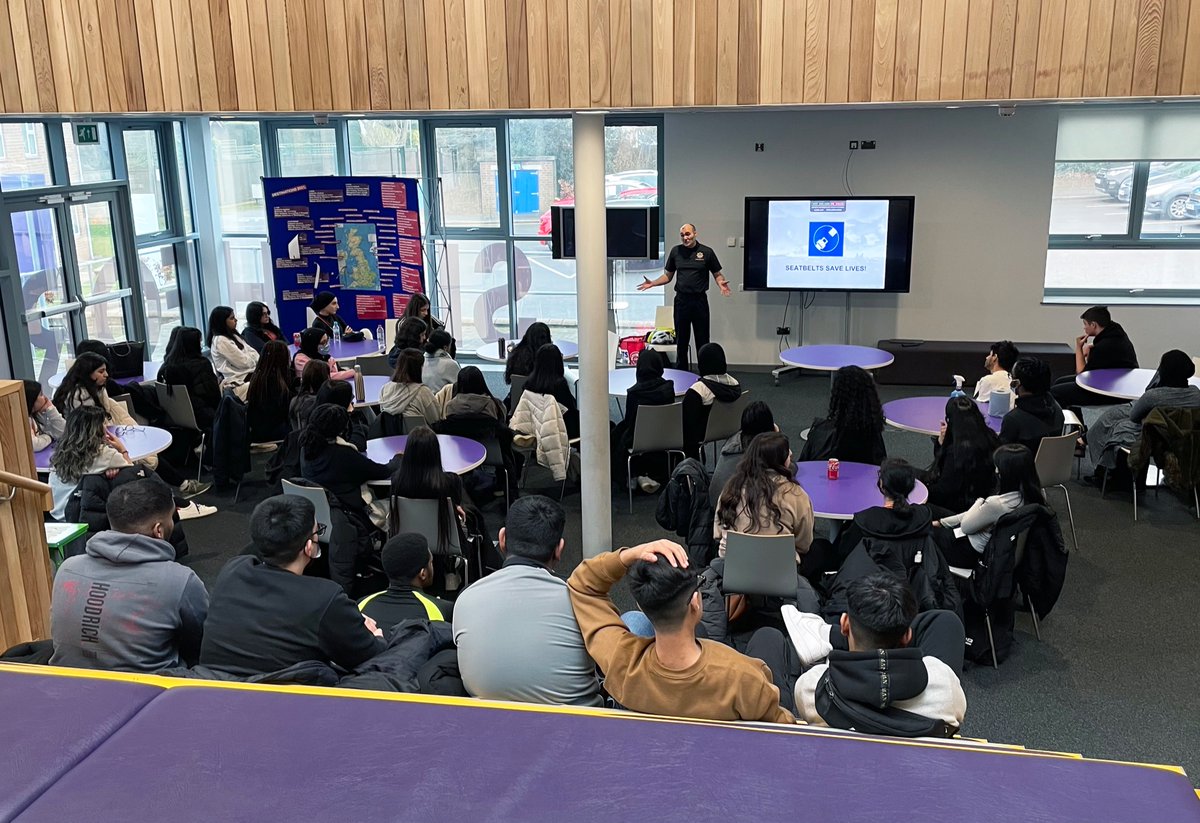 Road safety was amongst many topics being covered during today's PSHE day; students also attended sessions on county lines, fire safety, democracy, gambling, mortgages, safe sex and the menopause! #PSHE #lordswoodsixthform