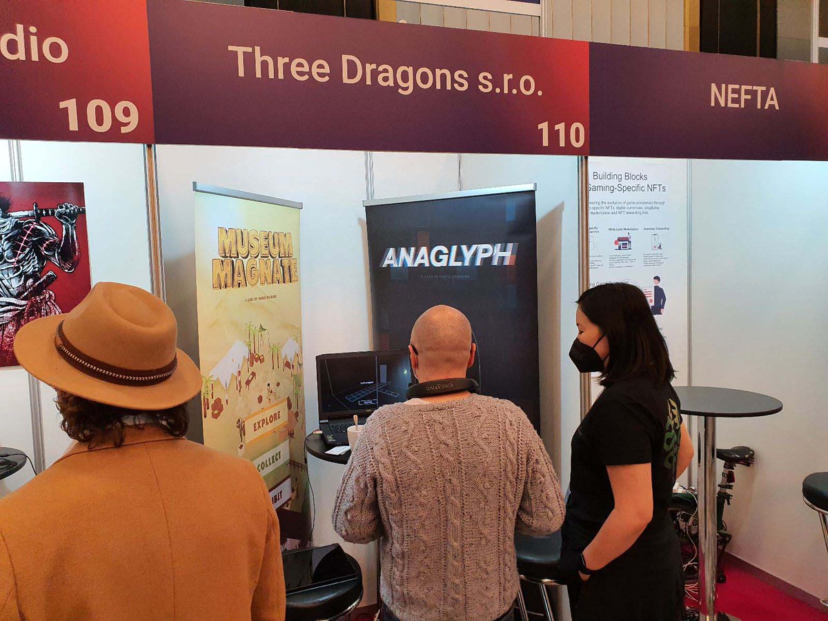 anaglyphgame's tweet photo. Come by booth 110 at White Nights Berlin - get to play #Anaglyph and #MuseumMagnate!
@wnconf #indiegames #mobilegames #madewithunity https://t.co/hsXiiEdysJ