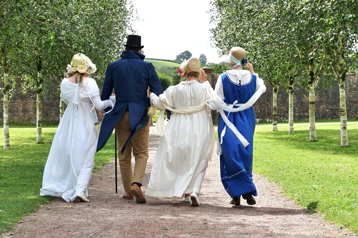 costume_society's tweet photo. Our lovely members of The Regency Sewing Group recreated these dresses based on paintings of Thomas Hornor as part of the exhibition “Middleton Folk” at the National Botanic Garden Wales.
If you are a #CosSoc member have a project you would like to share, please do get in touch! https://t.co/quFrnLBqG5