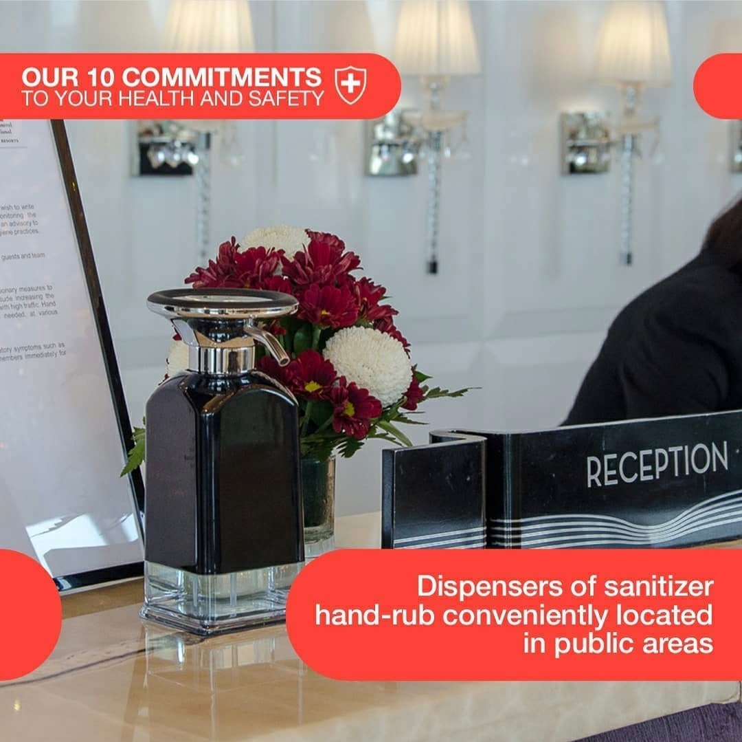 As part of the new 10 commitments of Health and Safety, Swiss-Belhotel Mangga Besar, Jakarta implements enhanced levels of sanitation and use disinfectants for the use against COVID-19 and other bacteria throughout all public areas.