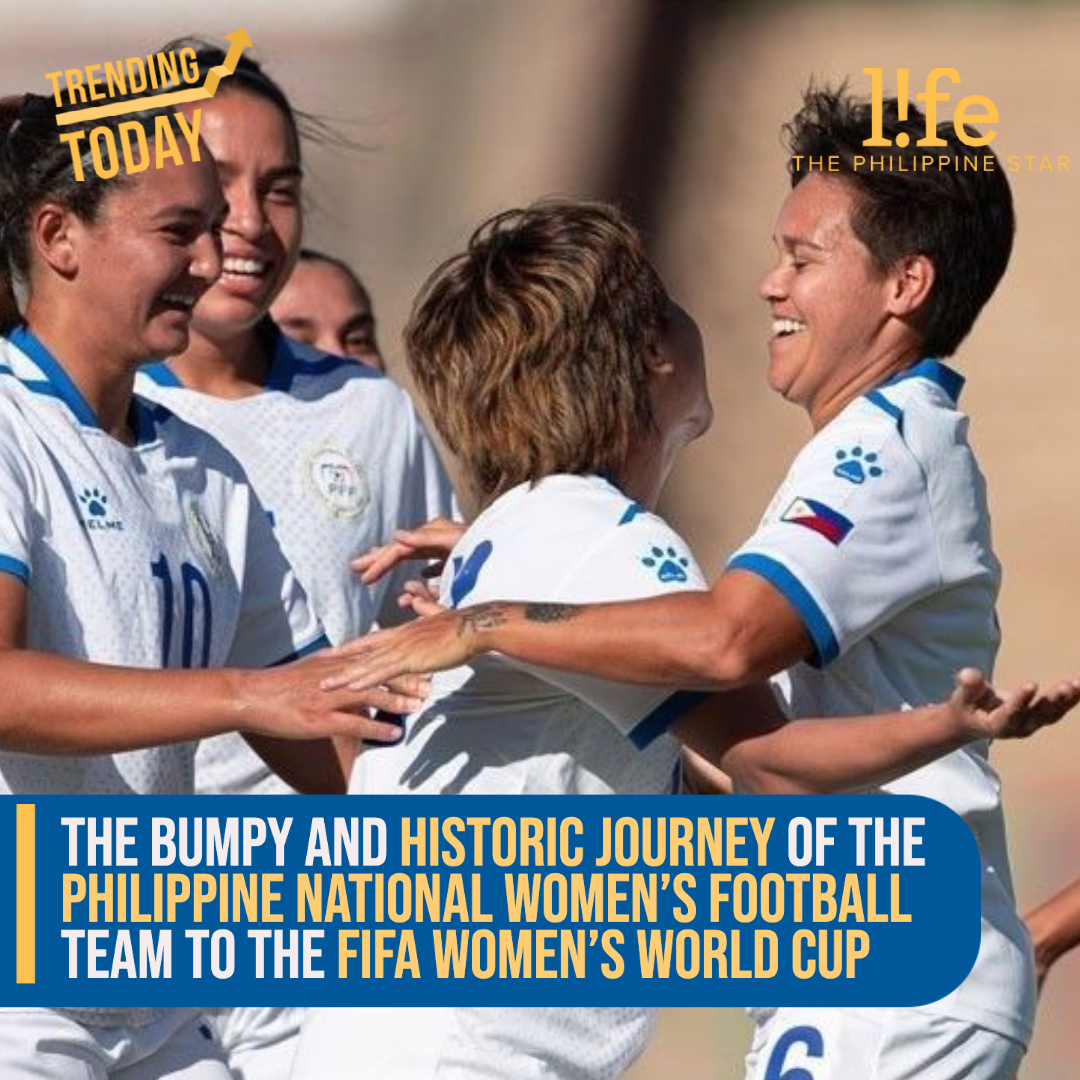 philstarlife's tweet photo. They’re not just ‘Malditas’! ⚽️ The PH national women's football team has qualified for the world's biggest football competition for the first time in history. 💪 Read their empowering journey at https://t.co/hDXfj5q82N.
#FIFAWomensWorldCup #PHTeam https://t.co/jLpO5TgMgb