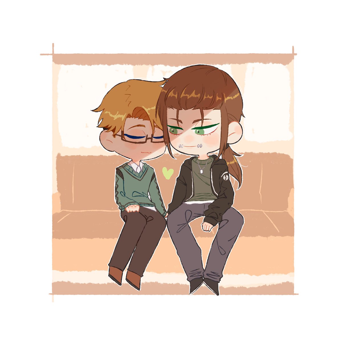 KB_TDG's tweet photo. 🚃💤
#NaibLucky #IdentityVfanart https://t.co/KOPPEydOmd