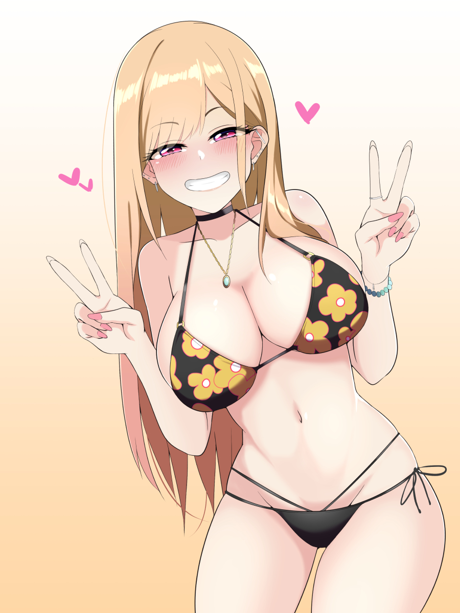 Kitagawa Marin (Sono Bisque Doll wa Koi wo Suru) by kurorettsu. bikini, Kitagawa Marin, Sono Bisque Doll wa Koi wo Suru