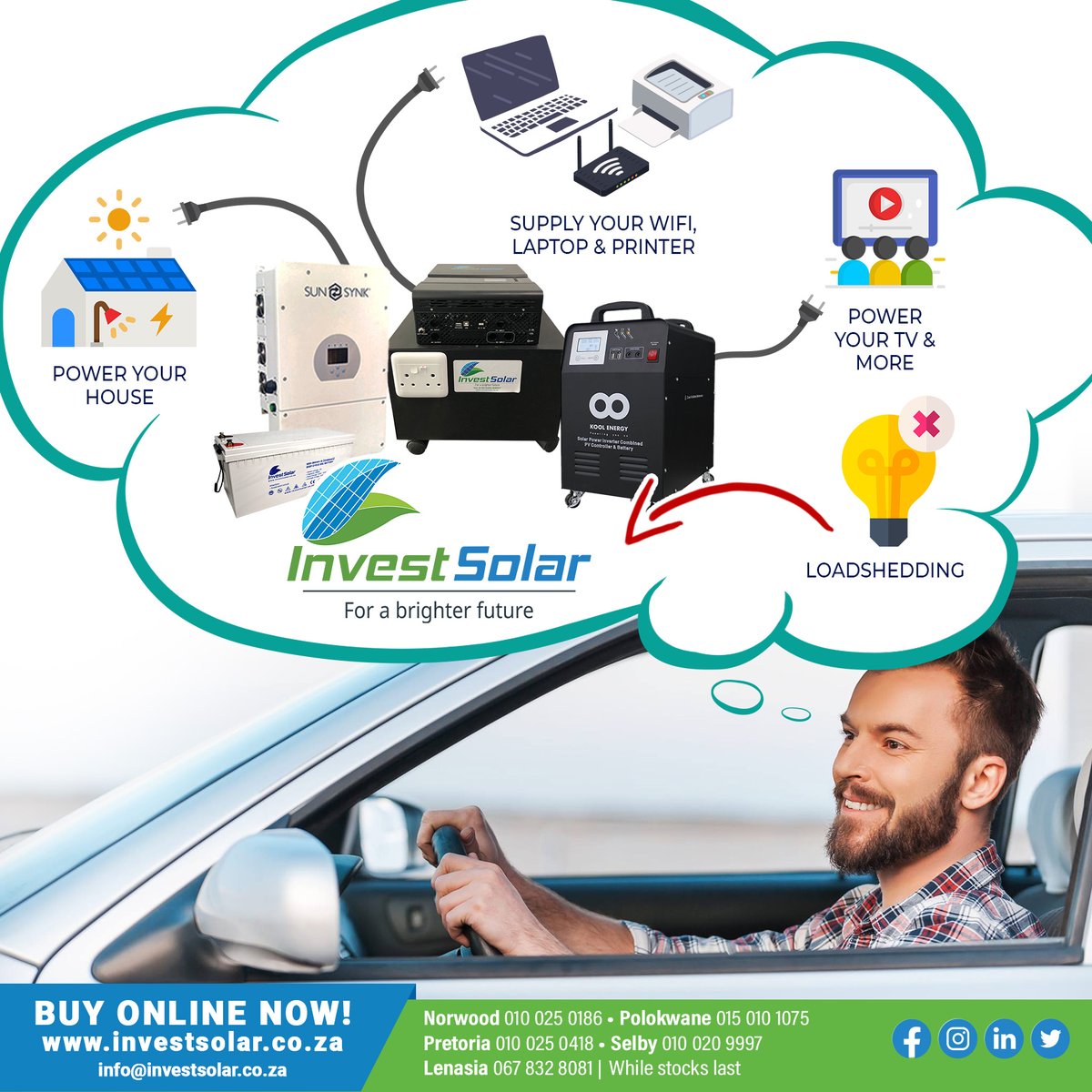 InvestSolar1's tweet photo. #BacktoReality
Let us light & power up your reality!
We are experts at lighting and power solutions.
Speak to one of our expert consultants: https://t.co/zy2zD4HL2b and reference #back2reality or visit us in store for your #back2reality power solution.
#powerup #InvestSolar https://t.co/GJlKMVo0tm