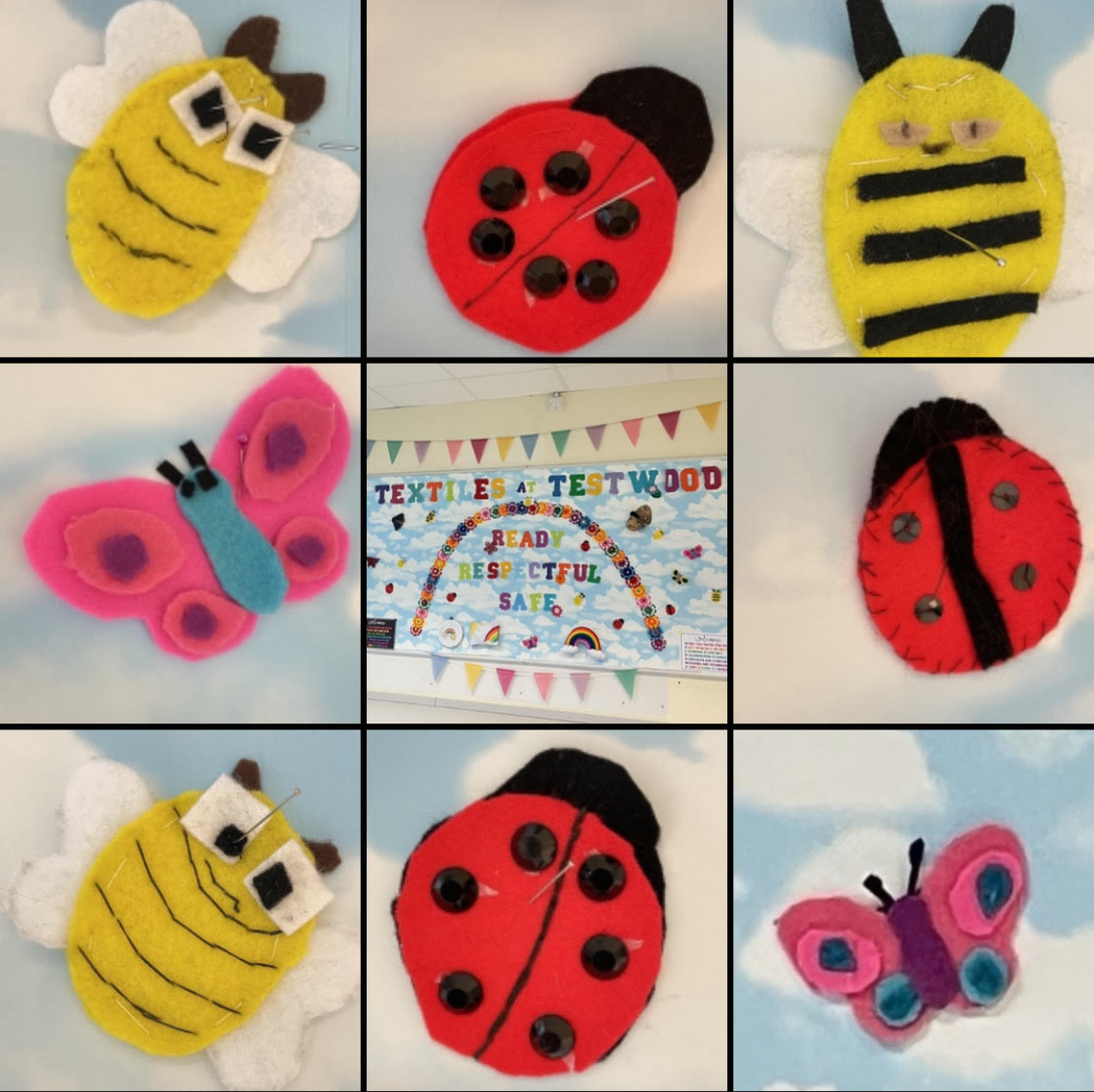 There's been some amazing work from the students at Textiles Club.

Brightening up the displays in T6!