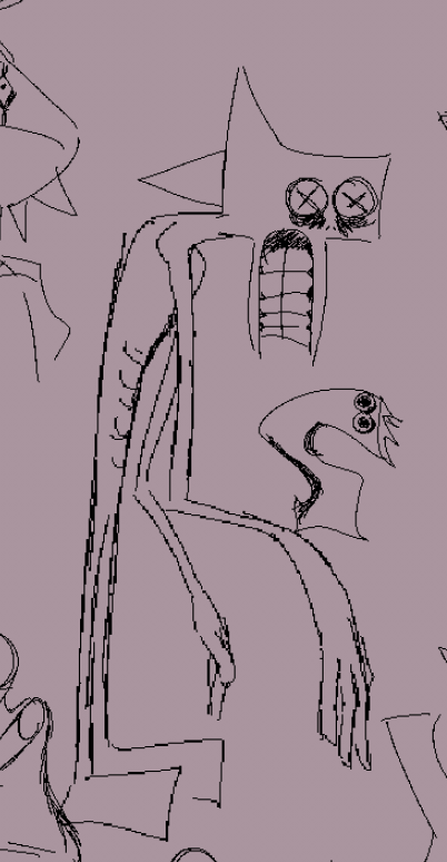 dumb bullshit doodles lol i need to start actually drawing again 