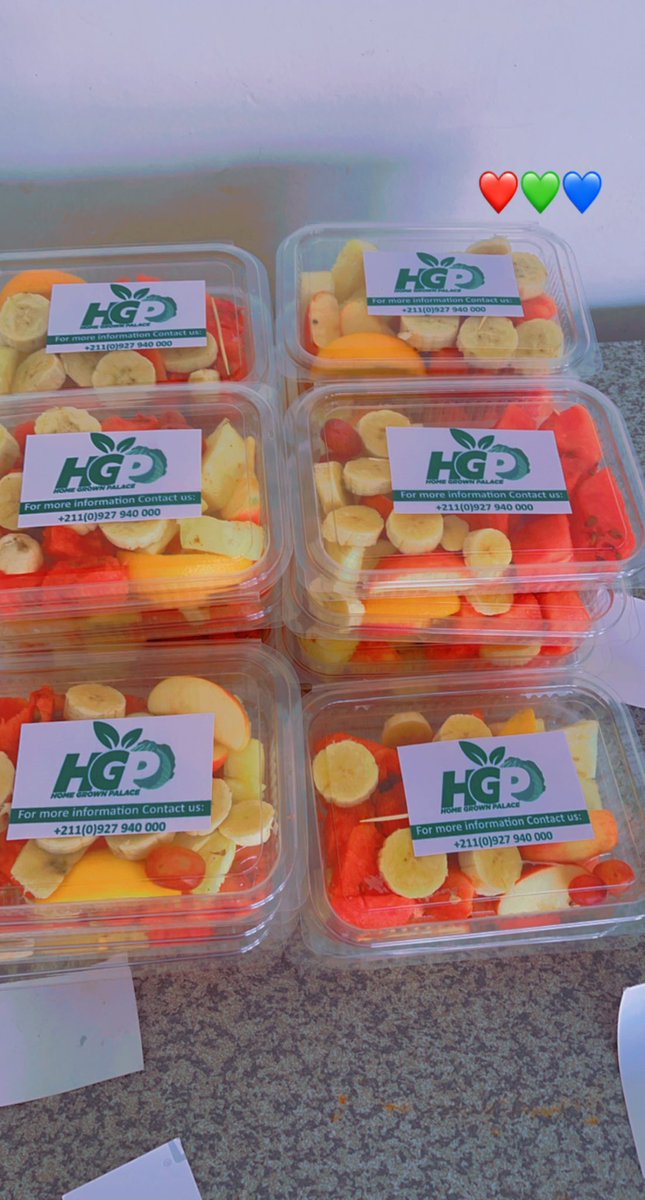 HomegrownPalace's tweet photo. Good morning #SSOT, start your day with our nutritious fruit salad 🤗🤗. A pack goes at 500ssp. Call 0927940000 and we will get it delivered to your end.

Have a blessed fruitful week 🙌 https://t.co/qdlhH48e2S