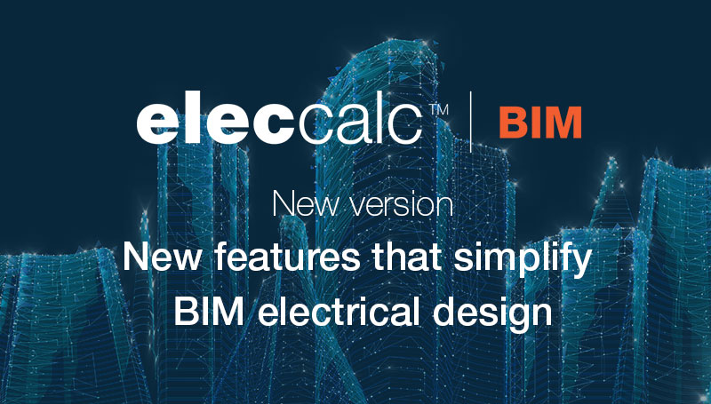 [BIM electrical design] NEW! The 2022 version of #eleccalc™ BIM is available!
The evolutions of this new version are mainly focused on the recovery of data from a #Revit® digital model. 
👀 Learn more👉 bit.ly/3AJzKRv
#TSI #software #BIM